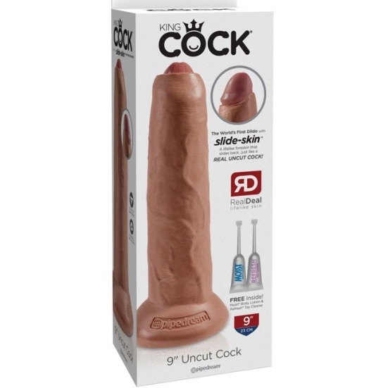 Фаллос King Cock 9&quot; Uncut, Pipedream