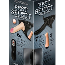 Страпон Best Select - 3 насадки