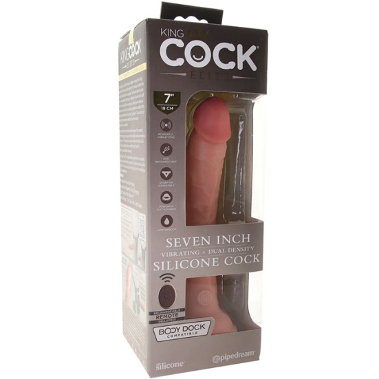 Фаллос-вибратор 7&quot; Vibrating Silicone Dual Density