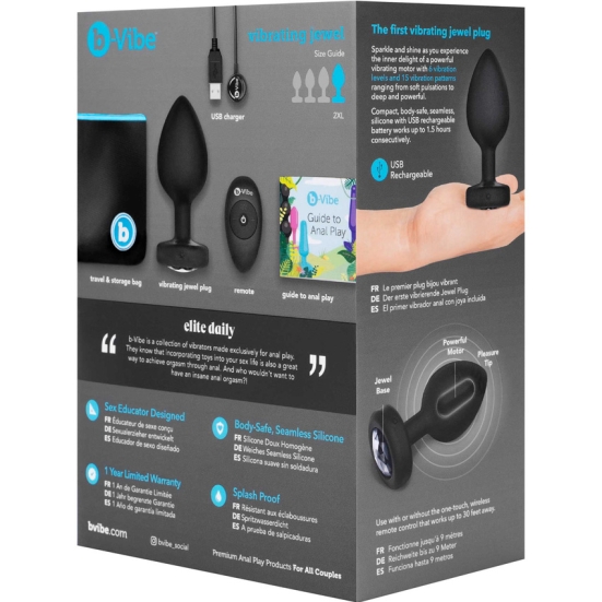 Вибро-пробка Vibrating Jewel Plug XXL